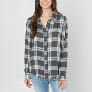 Buckle Distressed Flannel